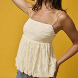 BRUSH IT OFF IVORY TANK TOP