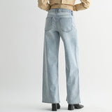 JUST USA HIGH RISE STRAIGHT DENIM JEANS