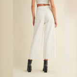 STILL BEJEWELED WHITE RHINESTONE JEANS