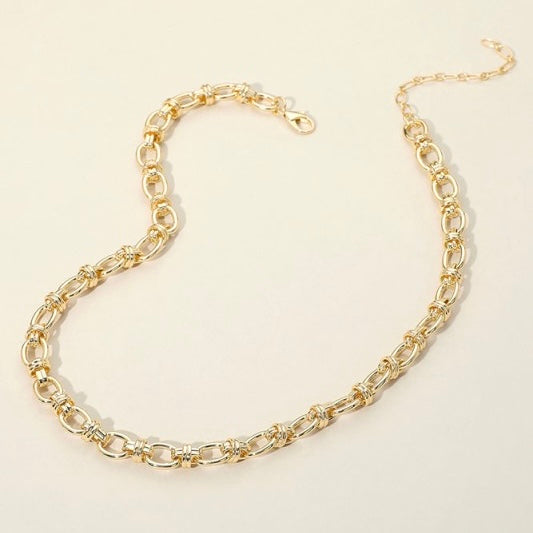 GINA GOLD CHAINLINK NECKLACE