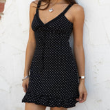 TELL IT TO MY HEART POLKA DOT MINI DRESS