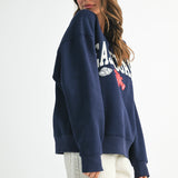 EAST COAST PATCHWORK PULLOVER SWEATER