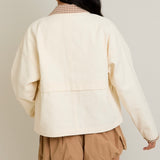 WORK SONG OFF WHITE PLAID BARN JACKET