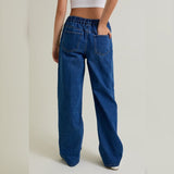 NO DOUBT TIE WAIST DENIM PANTS