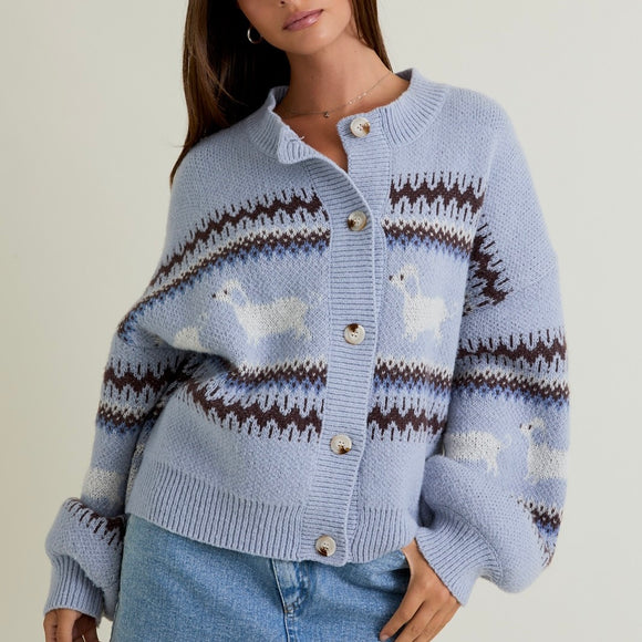 WEENIE DOG CARDIGAN