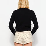 GETTING READY BLACK KNIT CARDIGAN