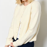 GETTING READY IVORY KNIT CARDIGAN