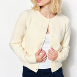 GETTING READY IVORY KNIT CARDIGAN