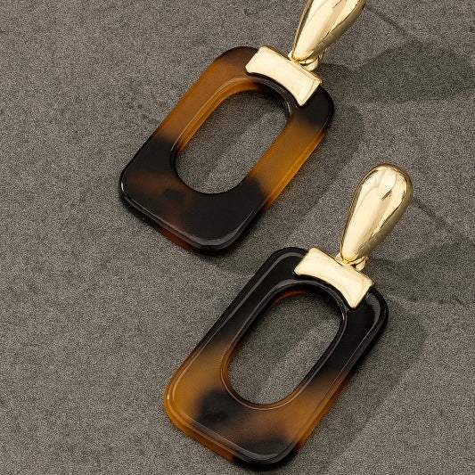DAHLIA TORTOISE DROP EARRINGS