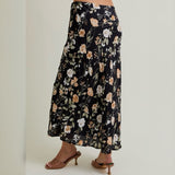 INTO THE GARDEN FLORAL MAXI SKIRT