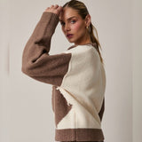 HOT COCOA ARGYLE KNIT SWEATER
