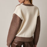 HOT COCOA ARGYLE KNIT SWEATER