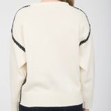 COMPARE AND CONTRAST OUT STITCH SWEATER