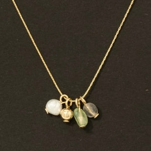 JANEENE GREEN SEMI PRECIOUS STONE NECKLACE