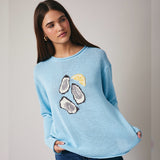 AW SHUCKS OYSTER KNIT SWEATER