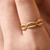 18K GOLD COWRIE SHELL RING