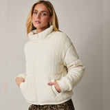 SNOW BUNNY QUILTED PUFFER JACKET