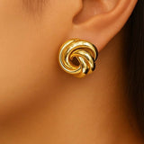 14K GOLD KNOT EARRINGS