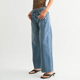 JBD MEDIUM WASH BARREL TWIST DENIM JEANS