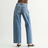 JBD MEDIUM WASH BARREL TWIST DENIM JEANS