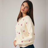 CHERRY ON TOP KNIT SWEATER