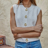 OCEAN STATE OF MIND KNIT SWEATER VEST