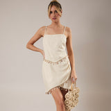 CABANA BABE SHELL TRIM MINI DRESS