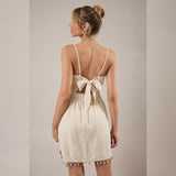 CABANA BABE SHELL TRIM MINI DRESS