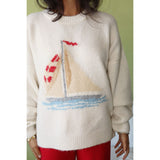 SEVEN SEAS KNIT SAILBOAT SWEATER