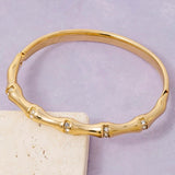 14K GOLD BAMBOO BRACELET