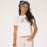 HIGH SEAS SAIL BOAT PATCHWORK T SHIRT