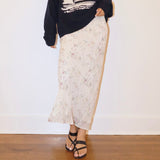 TEA PARTY FLORAL MIDI SKIRT