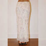 TEA PARTY FLORAL MIDI SKIRT