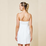 OCEAN AVE EMBROIDERED BABYDOLL DRESS