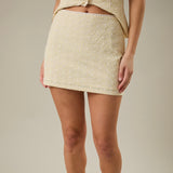 LEMONCELLO EYELET MINI SKIRT