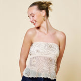 ZEN GARDEN BEADED TUBE TOP