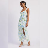 CAPE COD SUMMER FLORAL LACE MAXI DRESS