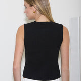 HIGH TIDE BLACK SWEATER VEST