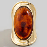 GYNGER OVAL RESIN RING