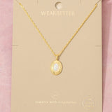 18K GOLD OPAL NECKLACE
