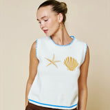SUNS OUT COASTAL SWEATER VEST