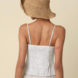 DAY IN THE SUN SAGE STRIPED TANK TOP