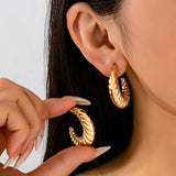 KARISSA TWISTED HOOP EARRINGS