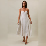 WALK THE WALK POLKA DOT MIDI DRESS