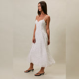 WALK THE WALK POLKA DOT MIDI DRESS