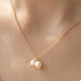 JESSI FRESHWATER PEARL CHARM NECKLACE
