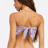 LAVENDER VANILLA FLORAL SCARF TOP