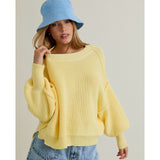 DOCKSIDE YELLOW KNIT TOP