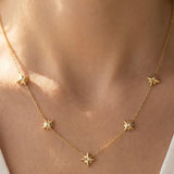 14K GOLD NORTH STAR NECKLACE