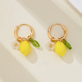 LEMON CHARM DANGLE EARRINGS